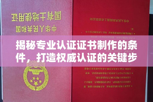 朱家尖揭秘专业认证证书制作的条件，打造权威认证的关键步骤