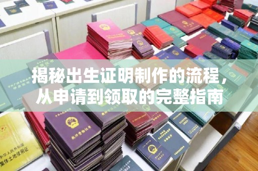 阿克苏揭秘出生证明制作的流程，从申请到领取的完整指南